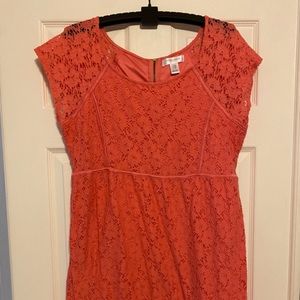 Motherhood maternity lace style dress.